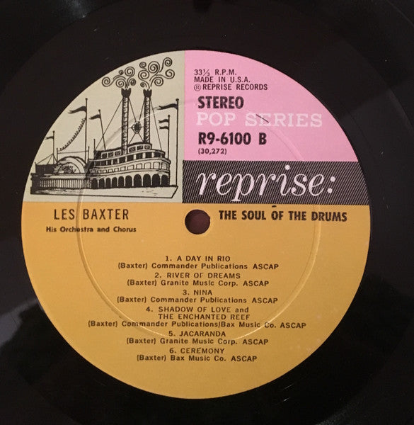 Les Baxter And His Orchestra* : The Soul Of The Drums (LP, Album)