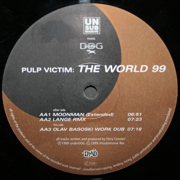 Pulp Victim : The World 99 (2x12")