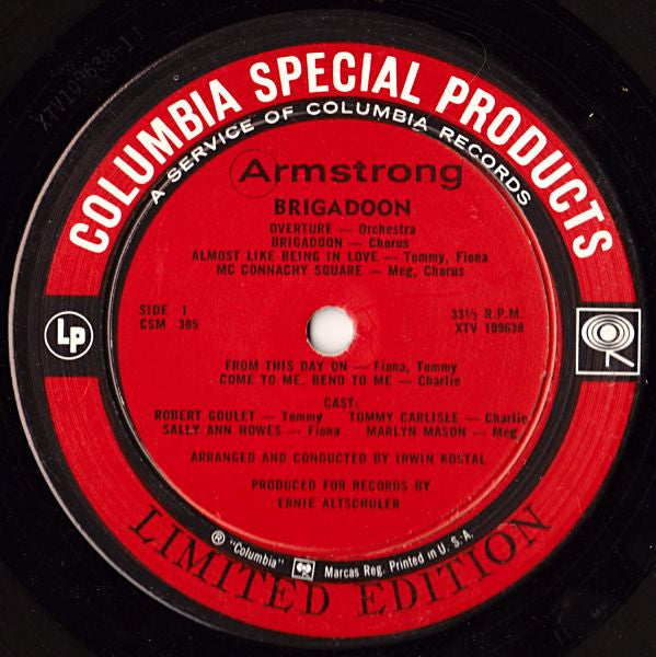"Brigadoon" Original Television Cast : Brigadoon (Original Television Sound Track) (LP, Comp, Ltd)