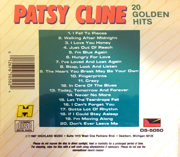 Patsy Cline : 20 Golden Hits (CD, Comp)