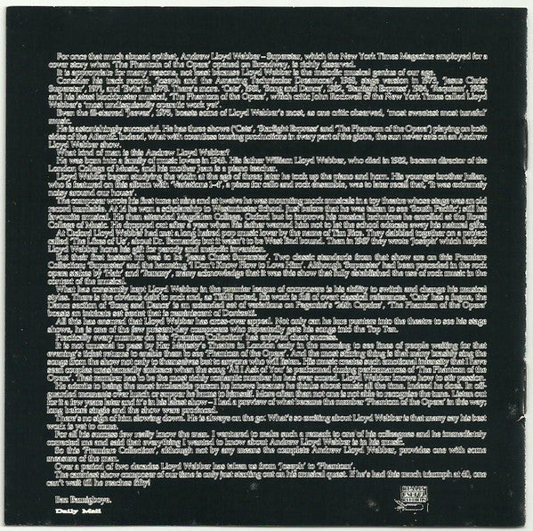 Various, Andrew Lloyd Webber : The Premiere Collection - The Best Of Andrew Lloyd Webber (CD, Comp, Club)