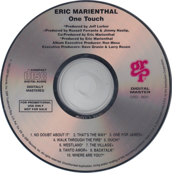 Eric Marienthal : One Touch (CD, Album, Promo, San)