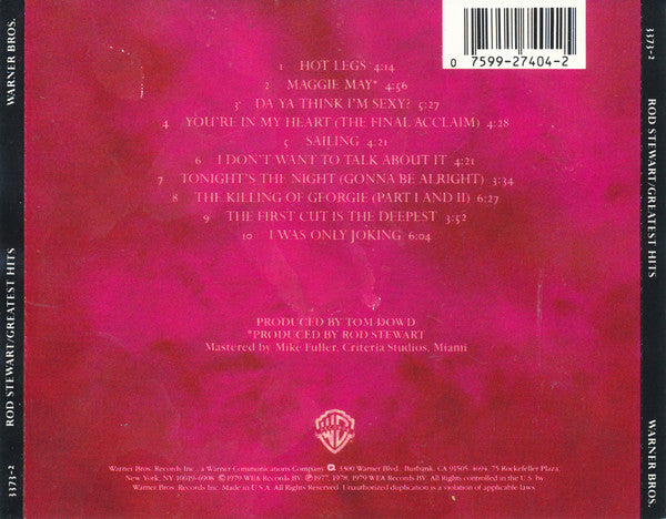 Rod Stewart : Greatest Hits (CD, Comp, RE)