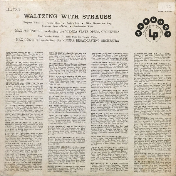 Max Schönherr, Orchester Der Wiener Staatsoper, Max Günther, Great Vienna Broadcasting Orchestra : Waltzing With Strauss (LP, Album)