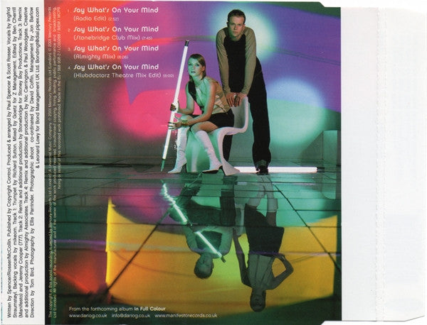Dario G : Say What's On Your Mind (CD, Single)