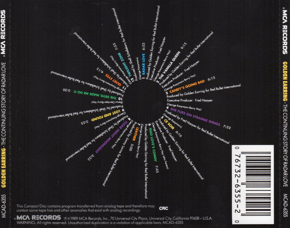 Golden Earring : The Continuing Story Of Radar Love (CD, Comp, Club, RE, CRC)