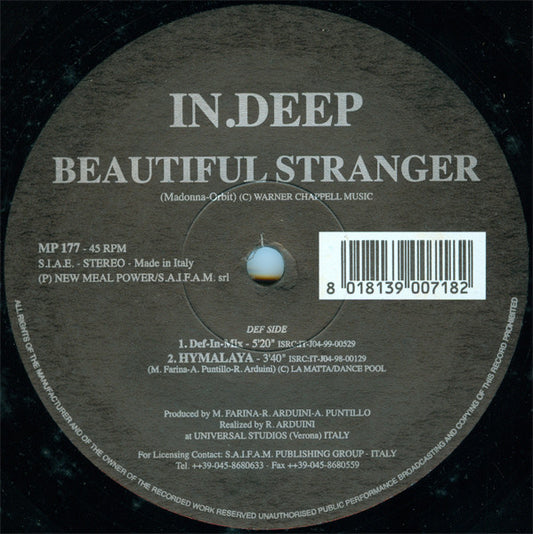 In.Deep : Beautiful Stranger (12")