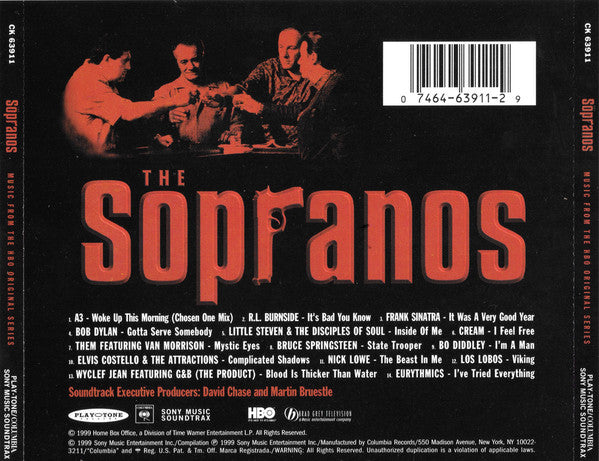 Various : The Sopranos (Music From The HBO Original Series) (CD, Comp)