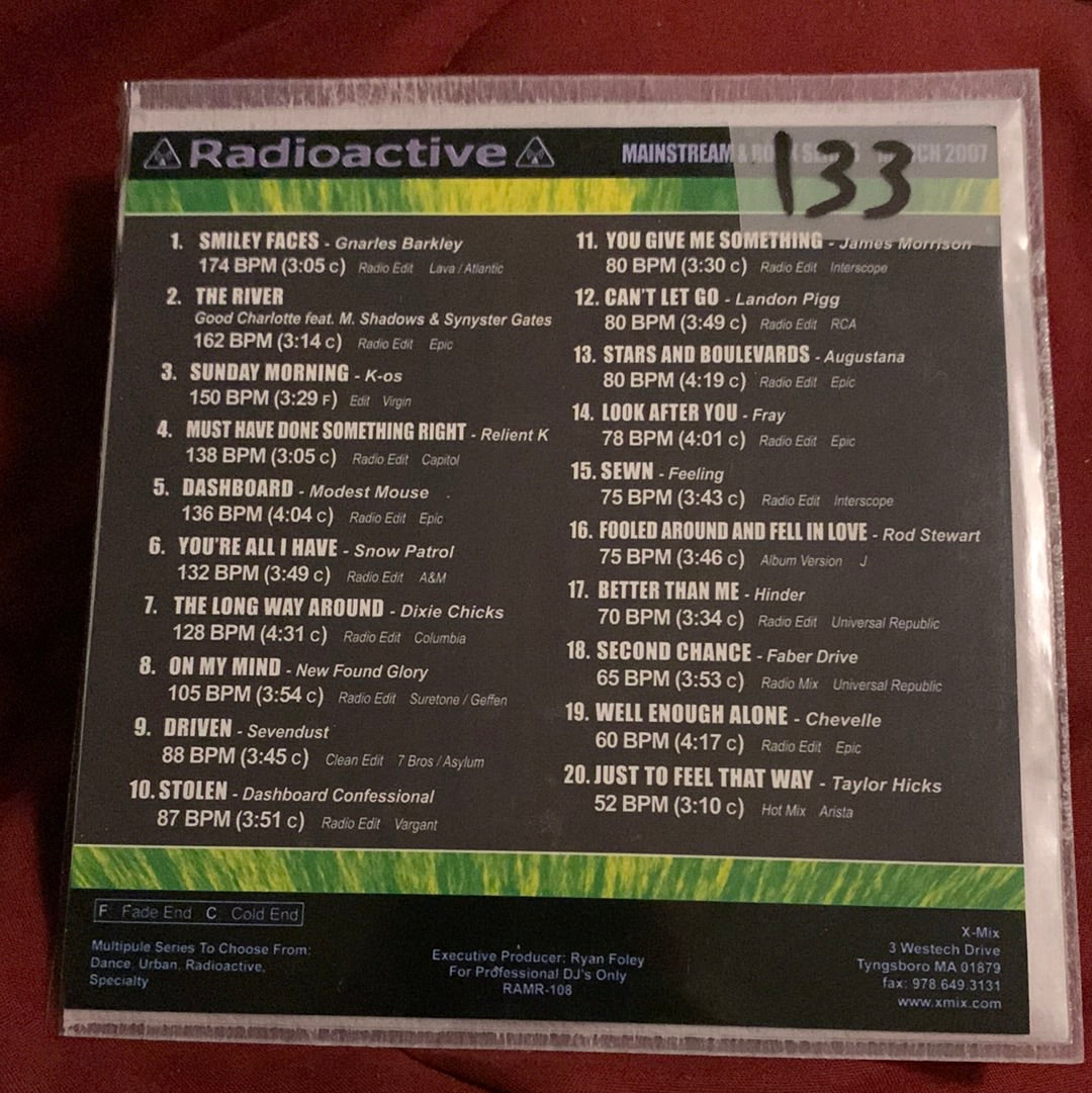 Various - Radioactive Mainstream & Rock March 2007 (CD, Comp, Promo)