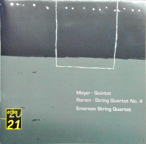 Meyer* / Rorem*, Emerson String Quartet : Meyer · Quintet / Rorem · String Quartet No. 4 (CD, Album, RE)