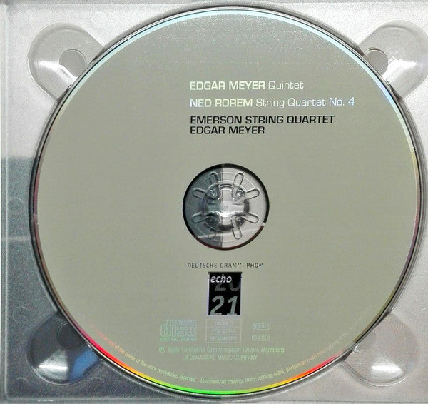 Meyer* / Rorem*, Emerson String Quartet : Meyer · Quintet / Rorem · String Quartet No. 4 (CD, Album, RE)