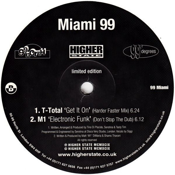 Various : Miami 99 (12", Ltd)