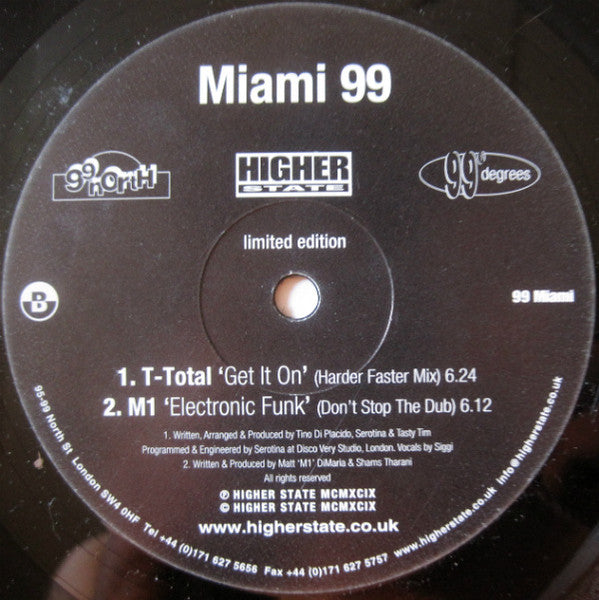 Various : Miami 99 (12", Ltd)