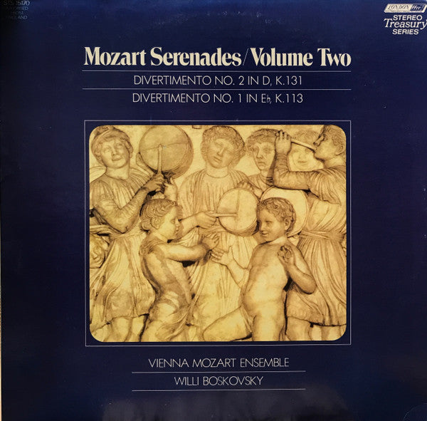 Mozart*, Vienna Mozart Ensemble*, Willi Boskovsky : Serenades/Volume 2   Divertimento No. 2 In D, K.131 / Divertimento No. 1 In E Flat, K.113 (LP, Album, RE)