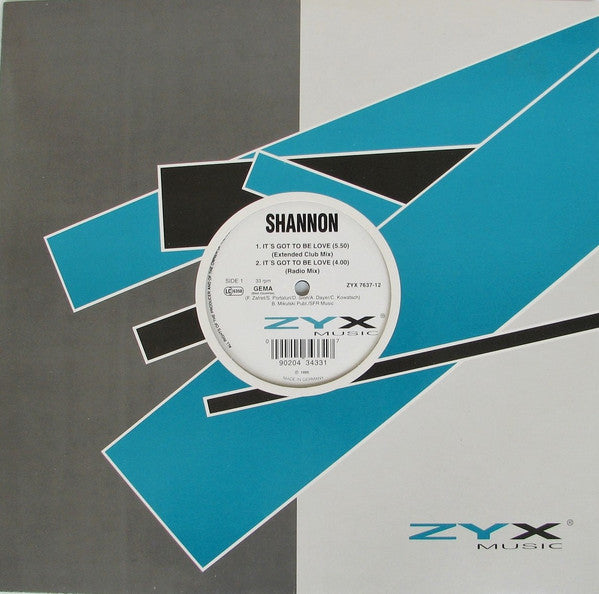Shannon : It's Got To Be Love / To Be Loved (12")