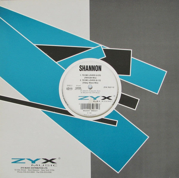 Shannon : It's Got To Be Love / To Be Loved (12")