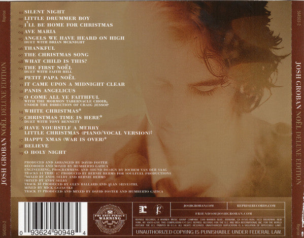 Josh Groban : Noël (CD, Album, Dlx, RE, 10t)