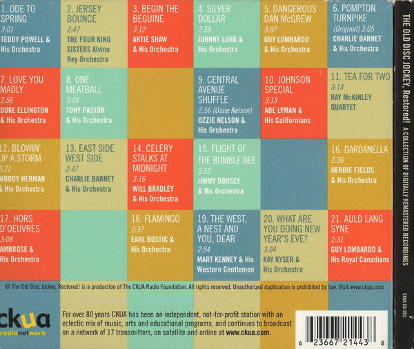 Various : The Old Disc Jockey, Restored! (CD, Album, Comp)