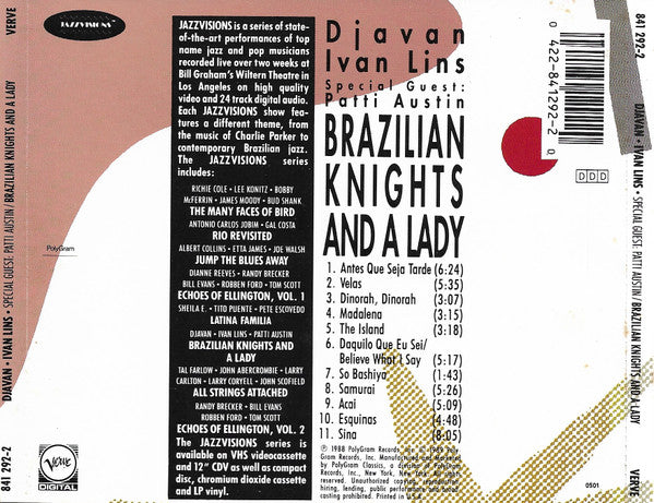 Djavan, Ivan Lins : Brazilian Knights And A Lady (CD, Album)