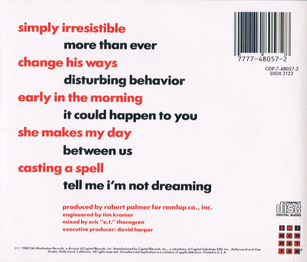 Robert Palmer : Heavy Nova (CD, Album, RE, EMI)