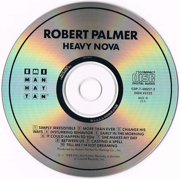 Robert Palmer : Heavy Nova (CD, Album, RE, EMI)