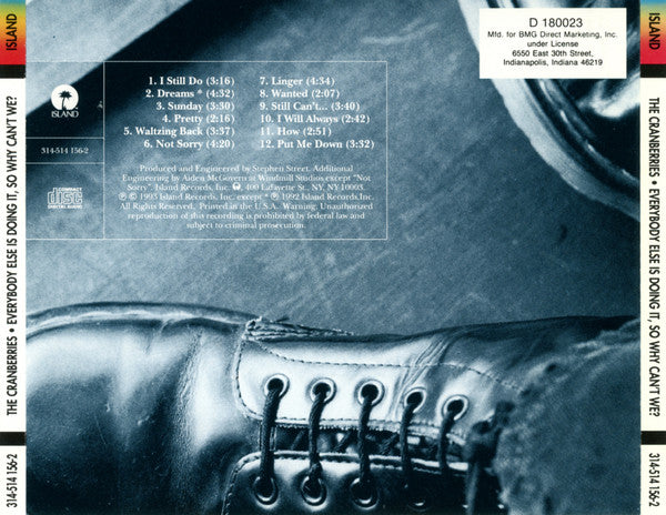 The Cranberries : Everybody Else Is Doing It, So Why Can't We? (CD, Album, Club)