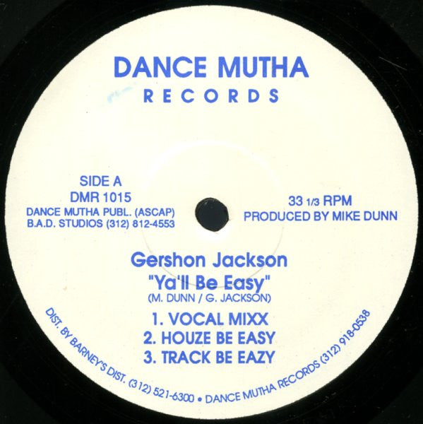 Gershon Jackson : Ya'll Be Easy (12")