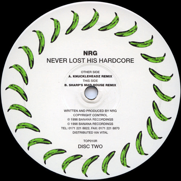 NRG* : Never Lost His Hardcore '98 (12", Dis)