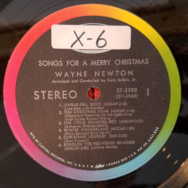 Wayne Newton : Songs For A Merry Christmas (LP, Album, Scr)