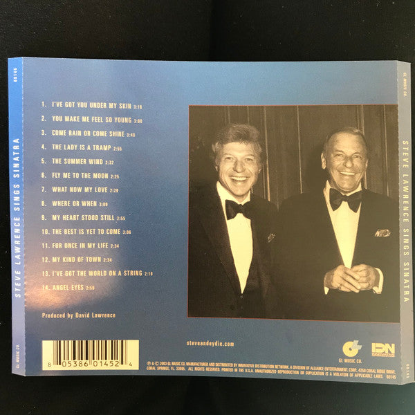 Steve Lawrence (2) : Steve Lawrence Sings Sinatra - A Musical Tribute To The Man And His Music (CD, Album)