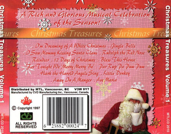 Various : Christmas Treasures Volume 1 (CD, Comp)