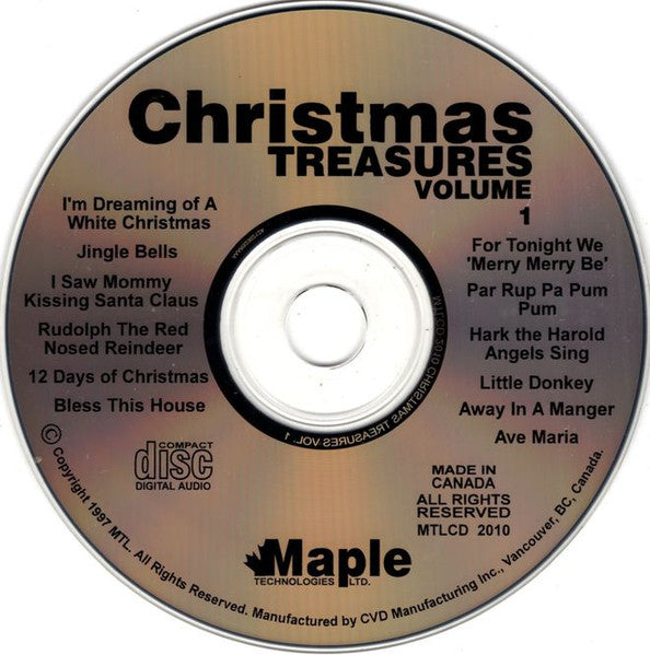 Various : Christmas Treasures Volume 1 (CD, Comp)