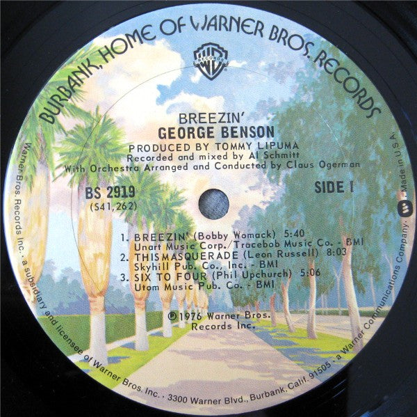 George Benson : Breezin' (LP, Album)