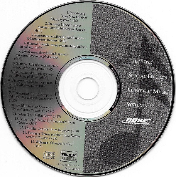 Various : The Bose® Special Edition Lifestyle® Music System CD (CD, Comp, Promo)