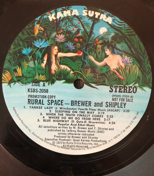 Brewer & Shipley* : Rural Space (LP, Album, Promo, Mon)