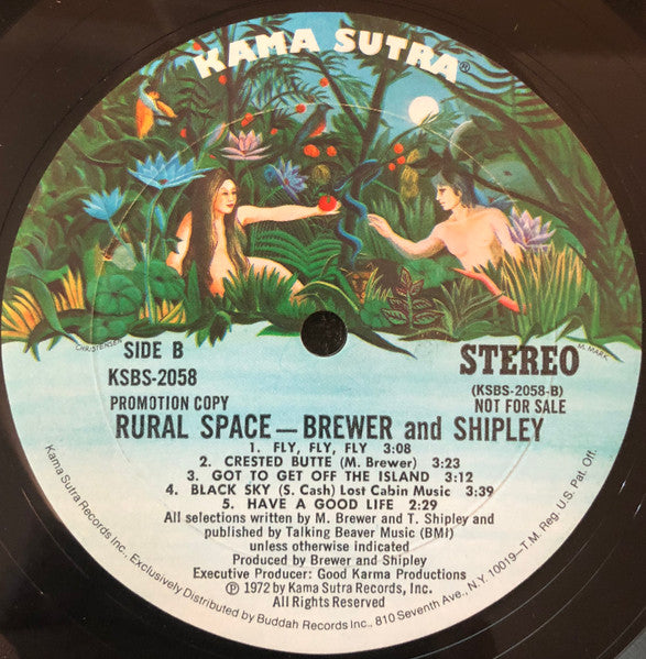 Brewer & Shipley* : Rural Space (LP, Album, Promo, Mon)