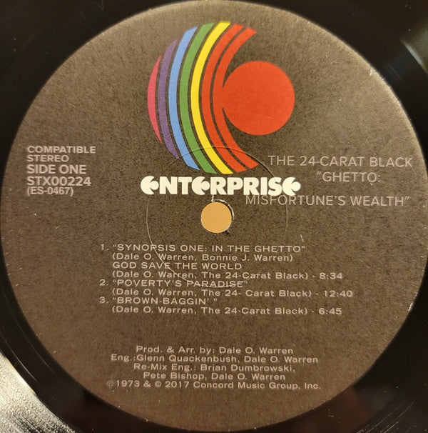 The 24-Carat Black* : Ghetto: Misfortune's Wealth (LP, Album, RE, RM, 180)