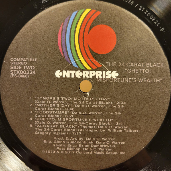 The 24-Carat Black* : Ghetto: Misfortune's Wealth (LP, Album, RE, RM, 180)