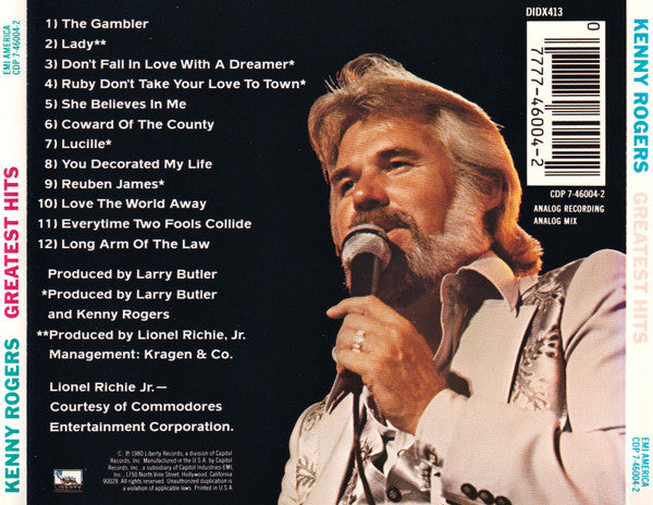 Kenny Rogers : Greatest Hits (CD, Comp)
