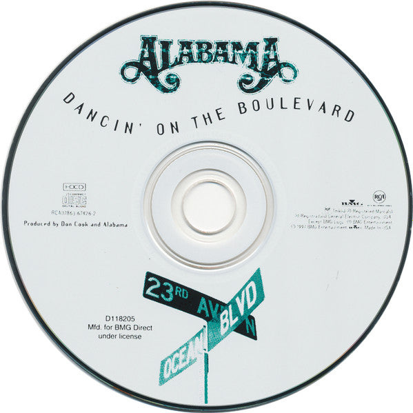 Alabama : Dancin' On The Boulevard (HDCD, Album, Club)