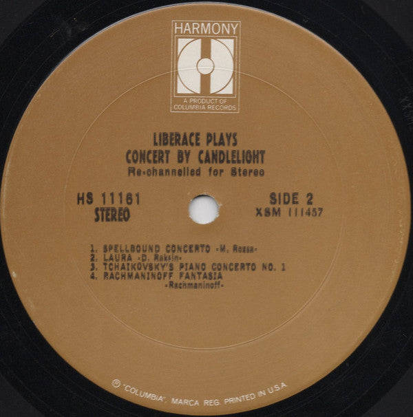 Liberace : Concert By Candlelight (LP, Album)