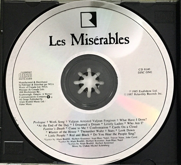 Cameron Mackintosh Presents Alain Boublil And Claude-Michel Schönberg : Les Misérables (Original London Cast Recording) (2xCD)