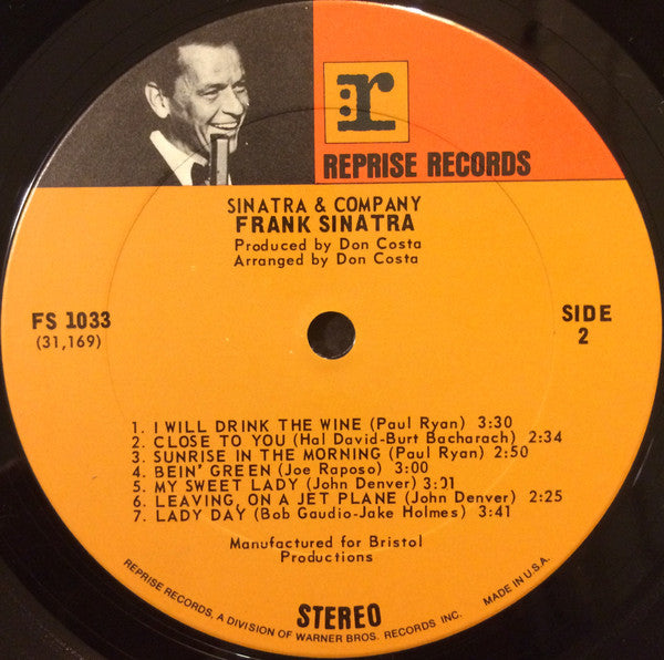 Frank Sinatra : Sinatra & Company (LP, Album, Ter)