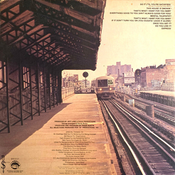 B.T. Express : Do It ('Til You're Satisfied) (LP, Album, NAM)