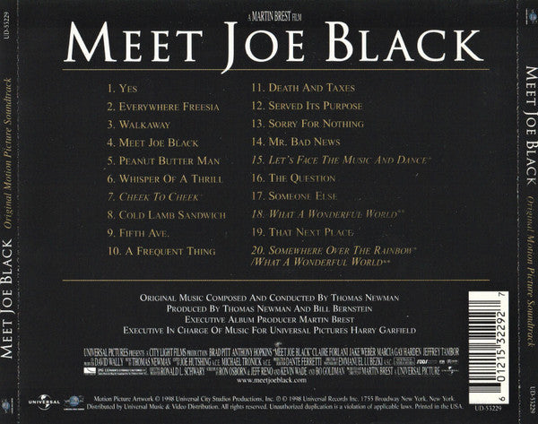 Thomas Newman : Meet Joe Black (Original Motion Picture Soundtrack) (CD, Album)