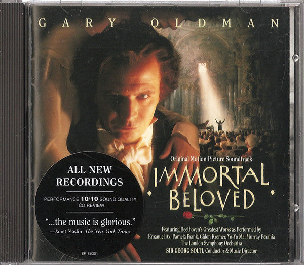 Ludwig Van Beethoven / Sir Georg Solti*, Emanuel Ax, Pamela Frank, Gidon Kremer, Yo-Yo Ma, Murray Perahia, The London Symphony Orchestra* : Immortal Beloved (Original Motion Picture Soundtrack) (CD, RP)