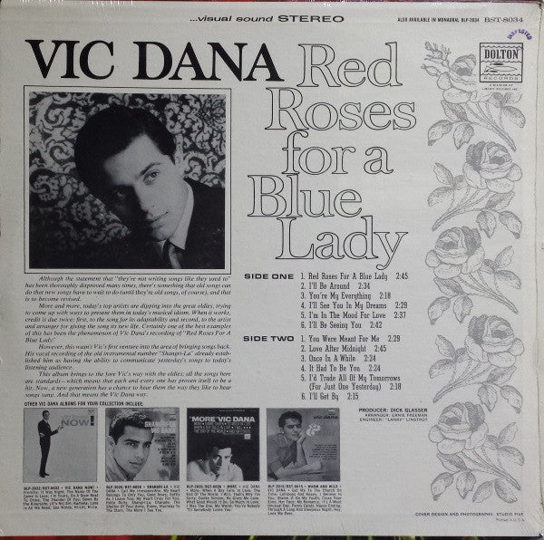 Vic Dana : Red Roses For A Blue Lady (LP, Album)