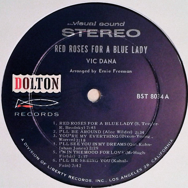 Vic Dana : Red Roses For A Blue Lady (LP, Album)