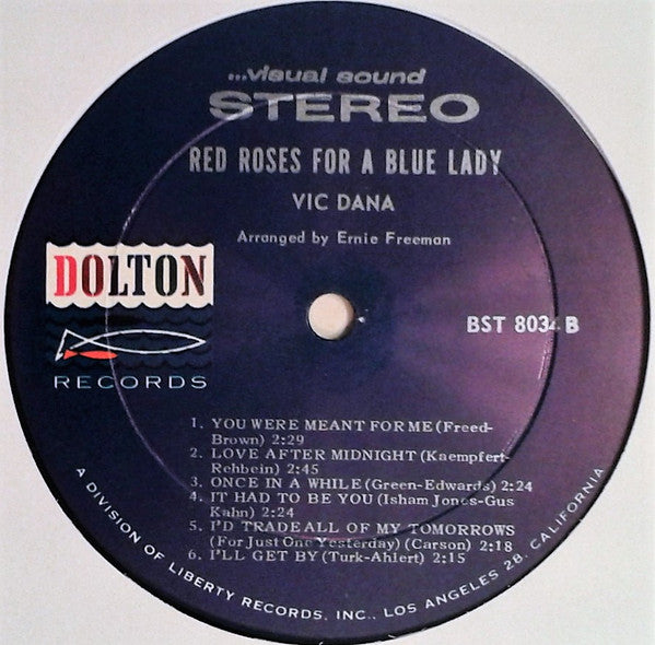 Vic Dana : Red Roses For A Blue Lady (LP, Album)