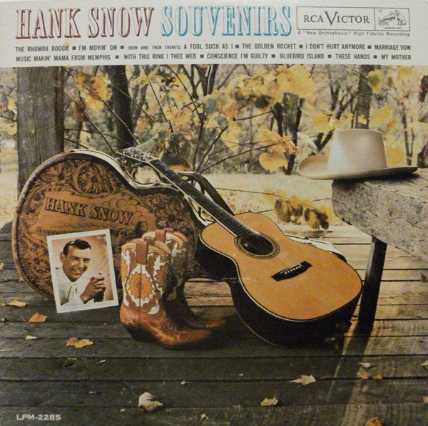 Hank Snow : Hank Snow's Souvenirs (LP, Album, Mono)